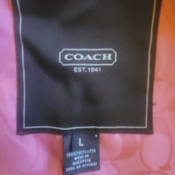 Coach Plaid Tweed Wool Coat Jacket Multicolored Women's size Large (L) - Picture 16 of 16